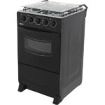 COCINA A GAS FAMA DELICATO NEGRO 4H