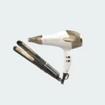Set Gold Bellissima Planchita a Vapor + Secador Profesional Steam Ceramic & Keratin