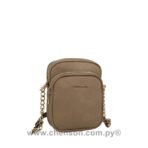 CHENSON bandolera blanca detalle dorados cod. 84934