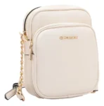 CHENSON bandolera blanca detalle dorados cod. 84934 - Imagen 2