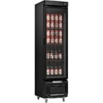 EXHIBIDORA GELOPAR PARA CERVEZA GRB-23 EV GW 228 LTS PUERTA DE VIDRIO NEGRO F/S